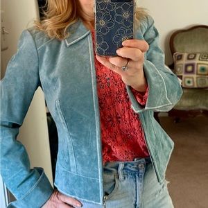 Vintage Blue Suede Cach’e